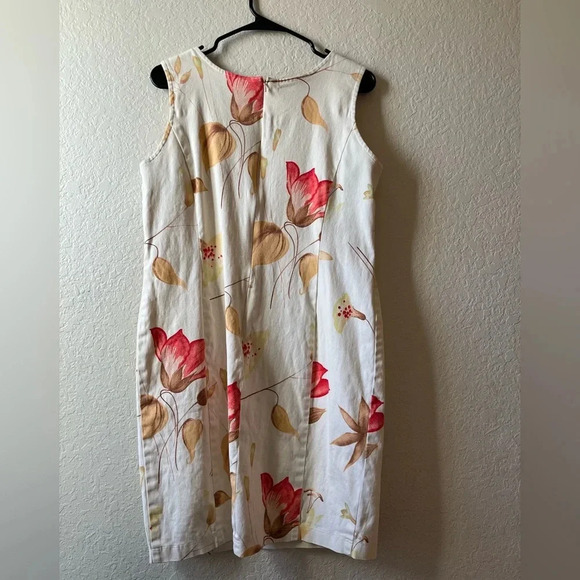 Floral Dress Job Career Y2K Vintage lily secretary fit shower minimalist classic - Picture 10 of 12